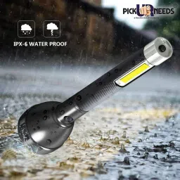 make ur wish Dual Mode Power Full Led Rechargeable Long Range Torch Up to 1 Km With BackLight Torch image 2