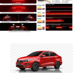 Brake Light Bar Sequential Turn Signals, Brake, Running a827 Headlight Car LED for Fiat (12 V, 12 W)-image-39