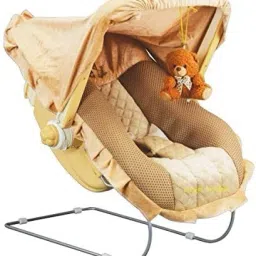 Multipurpose Musical Carry Cot/Bouncer/Rocker with Mosquito Net and Storage Box Rocker and Bouncer-3