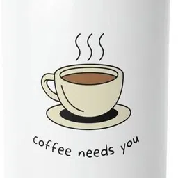 manorath Coffee Needs You White Printed Ceramic Coffee mug Ceramic Coffee Mug-picture-10