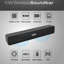 RZW Soundbar For 6.5 Hours Playtime Wireless Speaker for Parties -1 20 W Bluetooth Soundbar-image-86