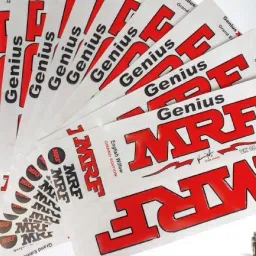 1x mrf virat kohli geniuse red-11 Bat Sticker-picture-22