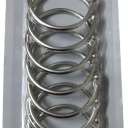MOREL 38mm Binder Ring,Key Rings,Card Ring, Index Cards Stainless Steel 8 Pieces Manual Ring Binder-16