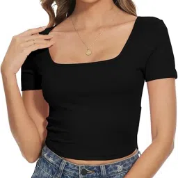 Casual Regular Sleeves Solid Women Black Top-image-18