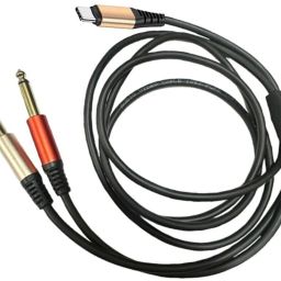 Type C to Dual 6.35 mm 1/4 inch TS Audio Cord for iPhone Splitter Y Cable Straight TS Patch Cable-image-39
