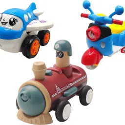 Unbreakable Four-Wheel Drive Friction Powered Diecast Toy Set-D29-8