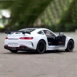 funablo Pull Back Diecast AMG GTR Vehicle Model Car Toy with Openable Doors & Light . image 5