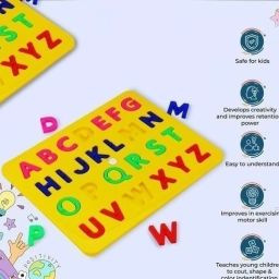 popplop Play & learn with plastic ABCD puzzle with ,educational learning for children image 4