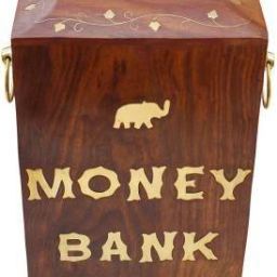 Handmade Wooden Money Coin Saving Box - Piggy Bank for Kids - Gifts for Children, Boys, Girls & Adult Coin Bank-image-83