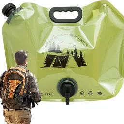 Plastic 8 Liter Folding Water Storage Bag Water Container Tank Traveling Carrier Bag Storage Basket-image-58