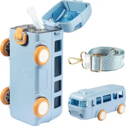 Bus Shape Water Bottle Interesting Toy Cute Appearance for School Home Office 500 ml Water Bottle-image-33