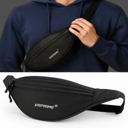 VRPRIME Waterproof Waist Bag for Men & Women | Sturdy Travel Sling Chest Pouch Fanny Waist Bag-image-14