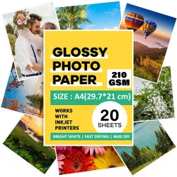 Super Glossy Unruled A4 210 gsm Photo Paper-12