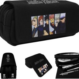 Anime Pencil Pouch Jujutsu Kaisen Art Canvas Pencil Box-picture-42