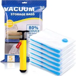 5Pack Vacuum Compression Storage Bags With Pump,Space Saver Sealer Bag P86 Travel Storage Vacuum Bags-image-72