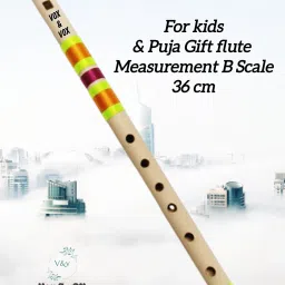 Flute For Puja Gift and kids, measurement B Scale Bamboo Flute-picture-10