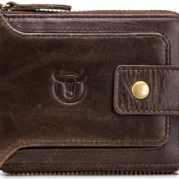 Men Brown Genuine Leather RFIDWallet - Mini-image-10