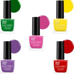 Mini pro nail polish, nail polish combo set of 5, Long Lasting & Quick Dry Multicolor-image-26