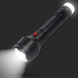Dual Mode Power Full Led Rechargeable Torch Up to 400 Meter Range With BackLight Small Led Torch 4 hrs Torch Emergency Light-21