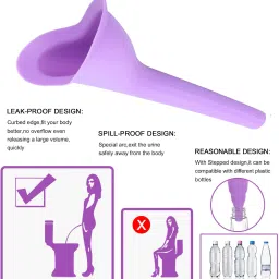 be bodywise EasyWashFemaleUrinalCompact Reusable Female Urination Device image 3