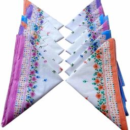 AKsells 12- Cotton Women Handkerchief,Colorful Prints,women/Girls Handkerchiefs (Pack of 12) ["Multicolor"] Handkerchief-image-62