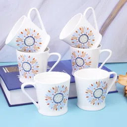 upc Exquisite Collection - Fine Bone China Ceramics Coffees Set of 6 - Premium Quality Bone China Coffee Mug-picture-7
