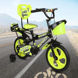 Premium Quality Double Gaddi Cycle For Kids, Color - Yellow 14 T (inch) Road Cycle-47