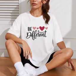 szn Women Printed Round Neck Polycotton White T-Shirt-picture-11