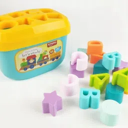 him tax Tex Baby First Shape Blocks Educational Activity Toys with 16 Building Blocks image 4