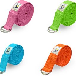 8ft Set of 4 Heavy Duty Yoga Strap - Cotton Yoga Strap Cotton Yoga Strap-image-42