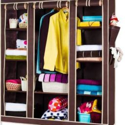Smart room 8 shelves PP Collapsible Wardrobe-image-53
