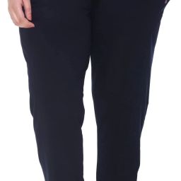 Women Solid Dark Blue Track Pants-image-33
