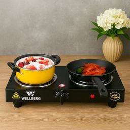Double Coil Electric Stove | 2 Burner Hot Plate for Home, Hostel & Outdoor Use Electric Cooking Heater-image-90