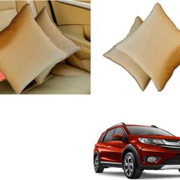 Beige Cotton Car Pillow Cushion for Honda-image-11