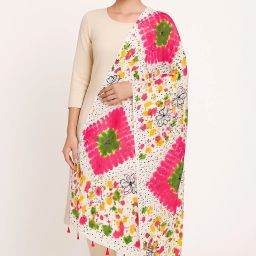 Viscose Blend Embellished Multicolor Women Dupatta-image-80