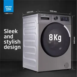 voltas beko 8 kg Fully Automatic Front Load with In-built Heater Grey image 5