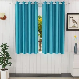 152 cm (5 ft) Polyester Semi Transparent Window Curtain (Pack Of 2)-image-37