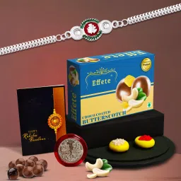 Rakhi For Brother |Rakhi with Chocolate | Rakshabandhan gift set |Y22K1_A10_BS32 Assorted Gift Box-image-28