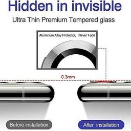 Tech Konnect Back Camera Lens Ring Guard Protector for Nothing Phone 2, Nothing Black camera Ring image 4