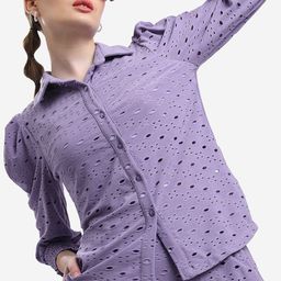 KETCH Smocked Self Design Shirt Style Top-picture-16