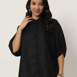 9rasa Cotton Oversized Loose Fit Shirt Style Top-image-43