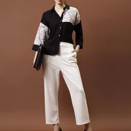 Athena Immutable Applique Cotton Shirt Style Top-picture-46