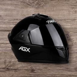Fighter All Black ABS Material with Black PC visor Motorbike Helmet-image-26
