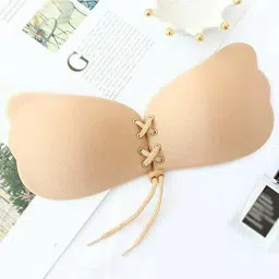 Invisible Silicone Gel Self Adhesive Backless Reusable Stick on PushUp Bra M102 Nursing Breast Pad-image-63
