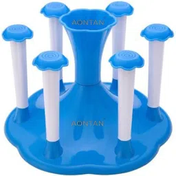 Stylish Glass Stand and Cutlery Glass Stand Made Virgin Plastic [blue ] Plastic Glass Holder-image-60