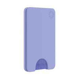 PopSockets Phone Wallet with Phone Grip & Expanding Kickstand, Phone Card Holder, Magnetic Ring for iPhone and Android Included, Wallet Without Grip Compatible with MagSafe®- Deep Periwinkle image 1