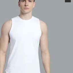 FBAR Pack of 2 Bio Wash Sleeveless Pure Cotton Rich Sleeveless Gym Vests-7