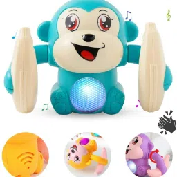 Dancing and Rolling Monkey Toy Voice Control with Musical Sound,Light and Sensor-image-36