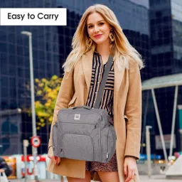meemee Stylish Multi-Function Diaper (Backpack-Style) Diaper Bag image 5