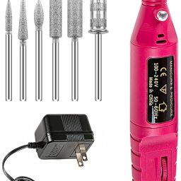 Gel Remover Nail Tools,Acrylic Nail Kit,File Finger,Portable Electric Drill -T04 Professional Electric Nail Art Drill File Machine Manicure Padicure Tool Set-T04 Rotary Tool-image-97